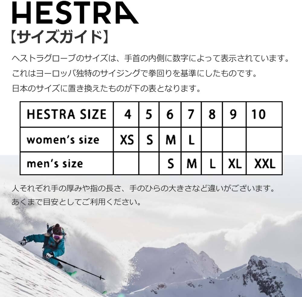 ヘストラ HESTRA ERGO GRIP ACTIVE ブラック　サイズ/9 Ergo Grip Active 5-finger - Black | Hestra Gloves